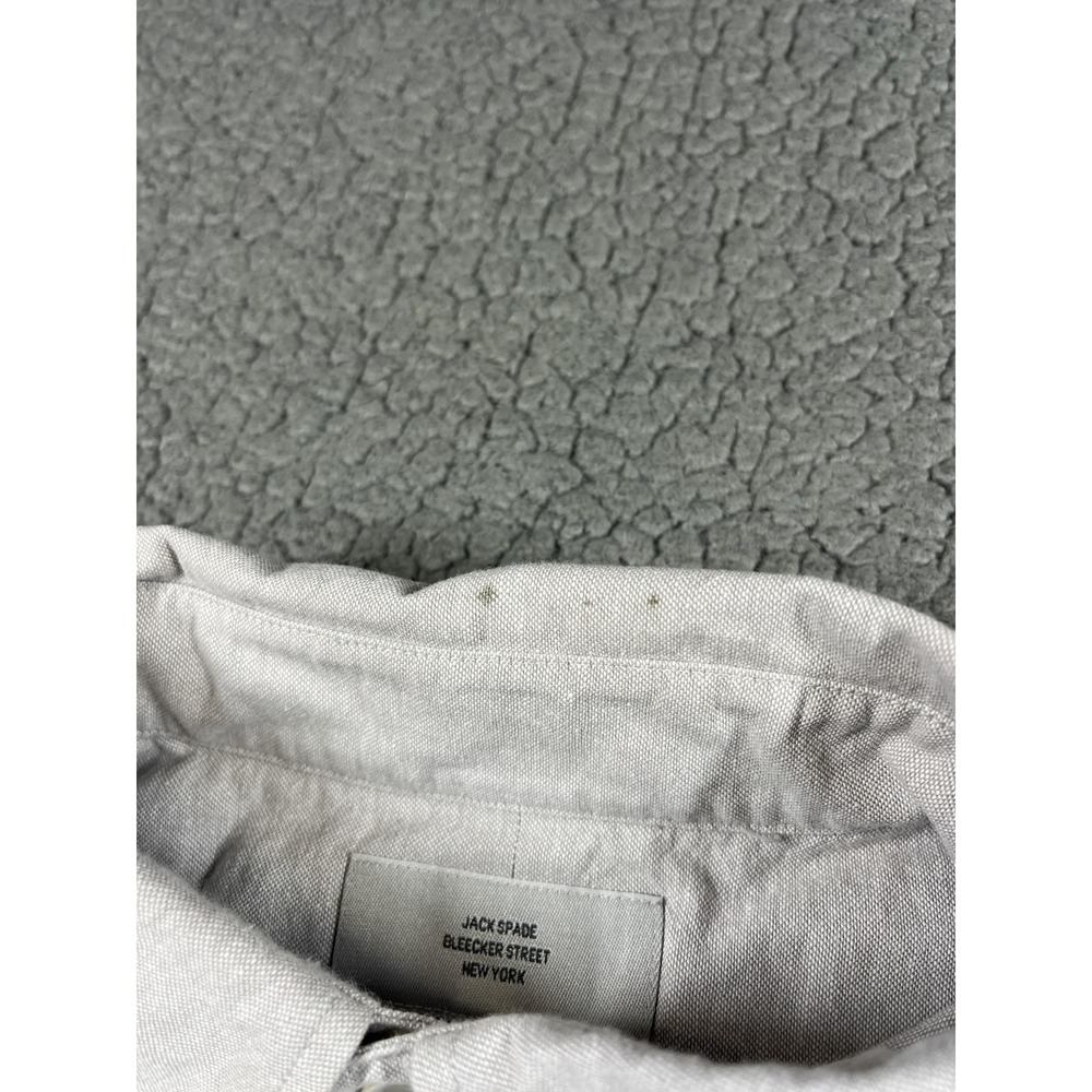 Jack Spade Shirt Mens Medium Gray Oxford Button Down Long Sleeve Cotton Casual - Picture 3 of 15
